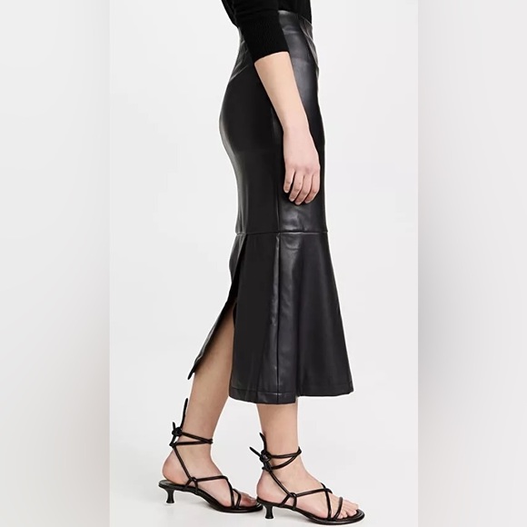 STAUD Laurel Vegan Leather Skirt - Picture 5 of 15